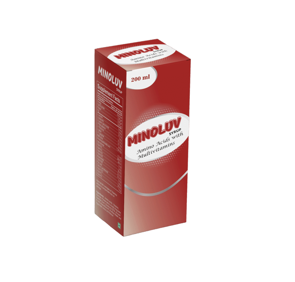 Best Amino Acid + Multivitamin Syrup Manufacturer, Supplier & Exporter in India.