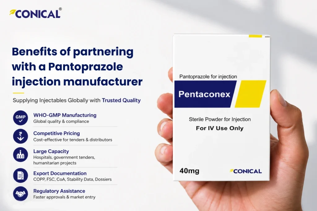 Pantoprazole Injection 40mg manufacturer Global Importer and Distributor Guide 2 benefits of partnering with a pantoprazole injection manufacturer
