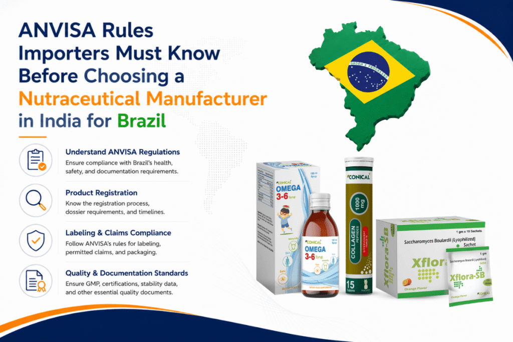 How can importers select the Right Nutraceutical Manufacturer for Brazil? 3 anvisa rules importers must know before partnering with Nutraceutical Manufacturer