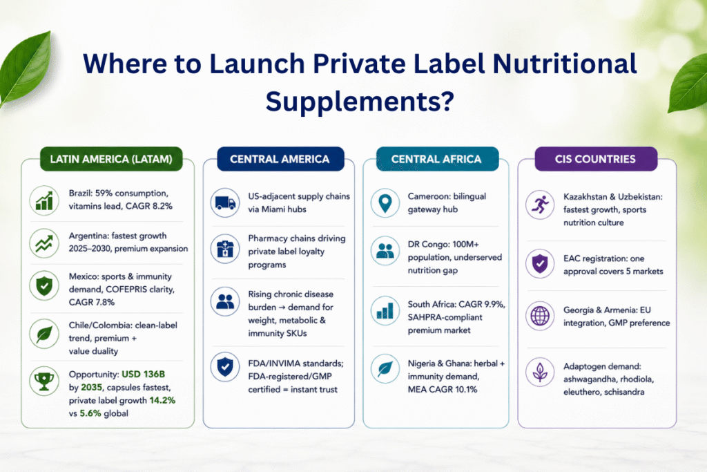 Private Label Nutrition Supplement Manufacturer B2B Sourcing Guide for Global Markets 5 Country market guide for private label nutraceutical supplement